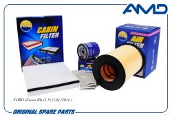 Комплект фильтров (масл.1883037 + возд.1848220 + салон.1709013)/AMD.SETF161 AMD Комплект фильтров (масл.1883037 + возд.1848220 + салон.1709013)/AMD.SETF161 AMD